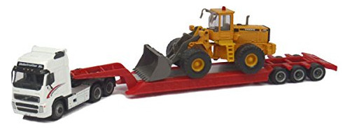 Volvo Fh12 Con Wheel Loader 1/87 Escala Ho Diecast Cararama