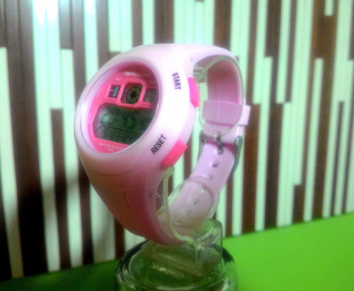 Relogio Pulso Digital Feminino Ant Shock Sanda 331 Rosa