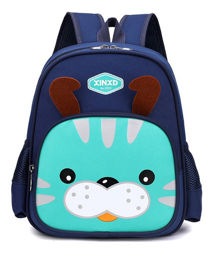 Mochila Infantil De Animalitos - Azul