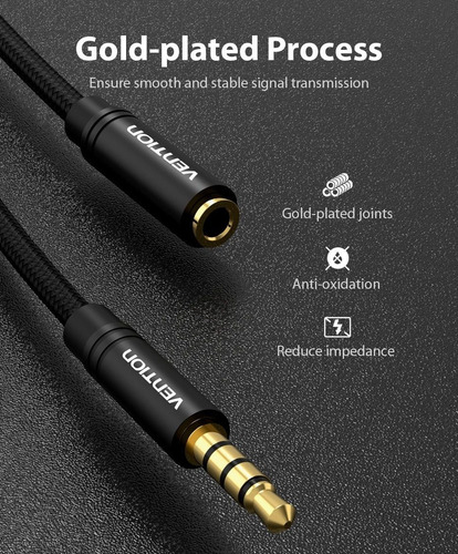 Imagen 3 de 5 de Cable Ugreen Extensor Aux - Aux Hembra Trrs Ps4 Xbox Pc