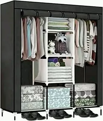 Ropero Perchero Organizador Armario Closet Armable 2 Cuerpos Blanco -  Promart