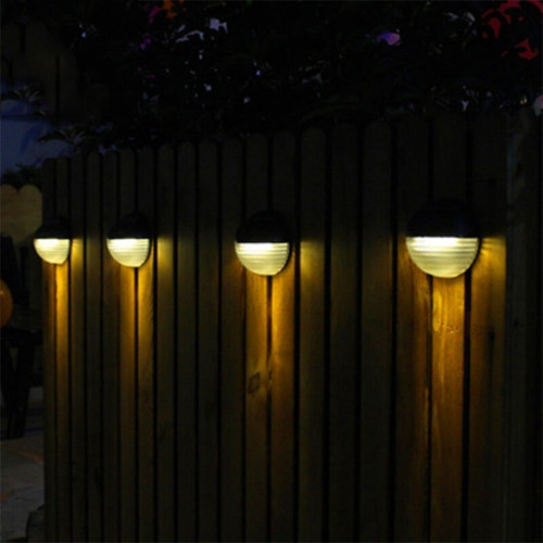 Imagen 3 de 8 de Farol Foco Solar Led De Pared Piso Decorativo 2 Unidades