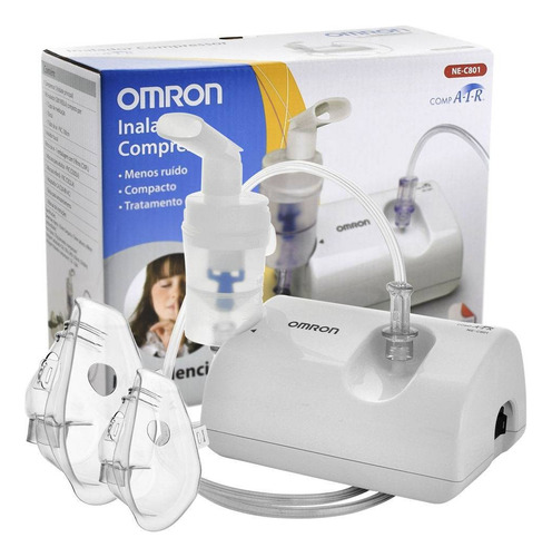 Nebulizador De Compresor Omron Ne-c801 Blanco 100v/240v