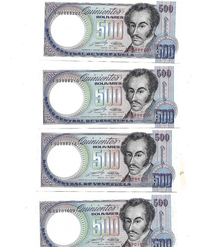 Billetes 500 Bolivares Mayo-31-1990 Coleccion