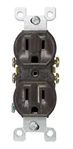 Comprar 10 Piezas Contactos Dúplex Café Leviton 15a