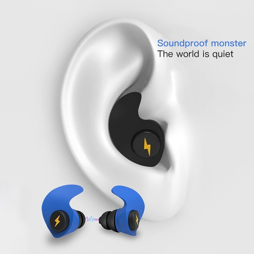 Tampão Auditivo Auricular Dormir Protetor De Ouvido Abafador Preto