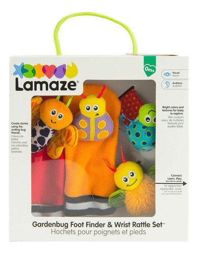 Lamaze Gardenbug - Juego De Sonajeros De La Muñeca De Los Ca