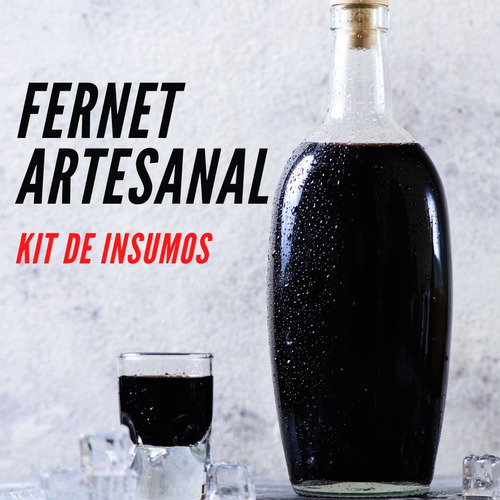 Kit Insumos Elaboracion De Fernet Artesanal 5 Litros