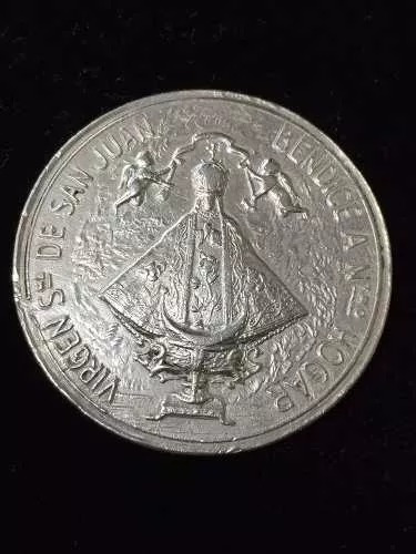 Medalla 25 Aniv Virgen D Carmen Col Buenos Aires 1953 Plata