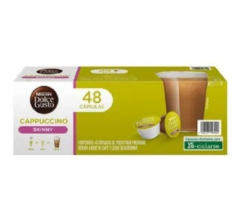 Cápsulas De Café Dolce Gusto Nescafé Cappuccino Skinny 48 Pz