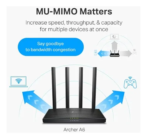 Enrutador Wifi Gigabit Tp-link Ac1200 (archer A6 V3) - Enrut