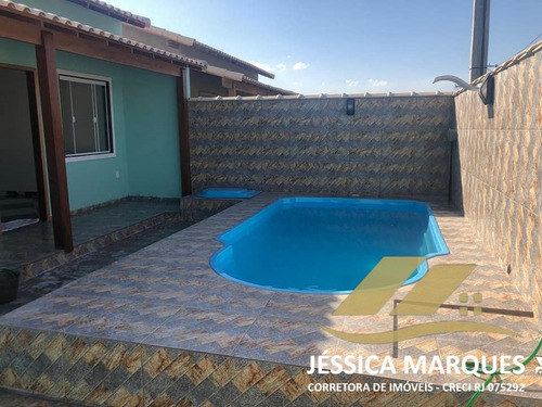 Imagem 3 de 9 de Casa 2 Quartos, Área Gourmet E Piscina Em Unamar - Cf 76.1