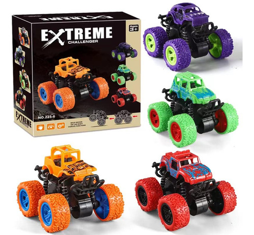 Juguetes Monster Truck Doodle Buggy 4 Coches Para Niños