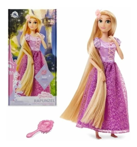 Rapunzel Muñeca 29cm Princesa Con Cepillo Disney Store