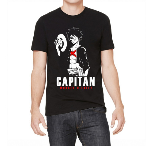 Remera One Piece Capitan Luffy Piratas Sombrero De Paja