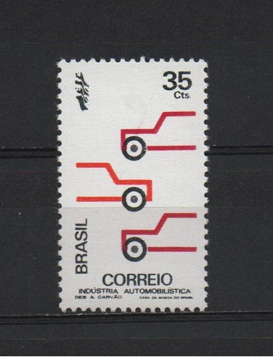 Selo Brasil,indústria Nacional Automotiva 1972,novo.