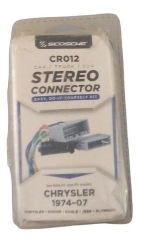 Conector Estéreo Chrysler 1974-07 Cable Arnes Scosche Cr012