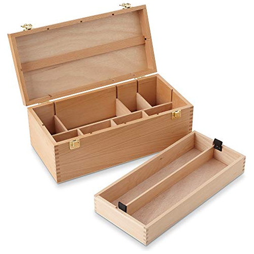 Caja De Almacenamiento De De Arte De Madera Grande Ca...