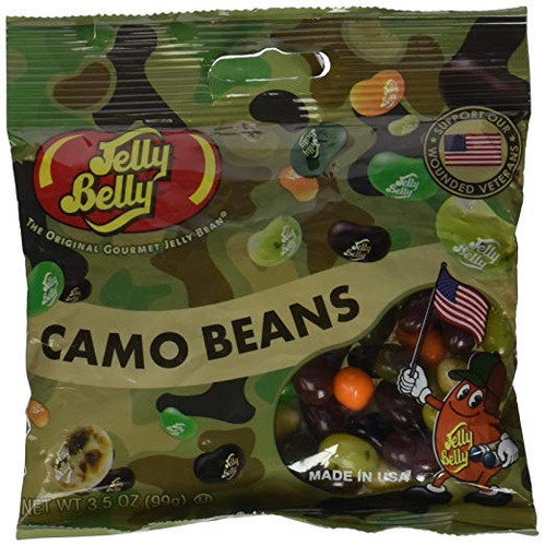 Jelly Belly Beans Camo 3,5 Oz Apoyar A Nuestros Veteranos Je