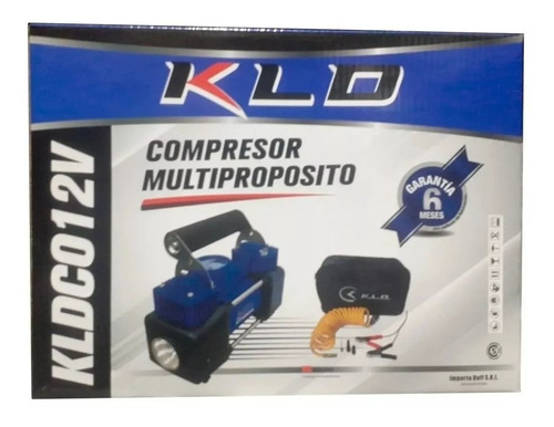 Imagen 3 de 5 de Compresor De Aire Inflador Portátil Auto 12v Kld