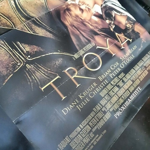 Combo De Película En Dvd Y Carteles De Cine Troya (Usado)