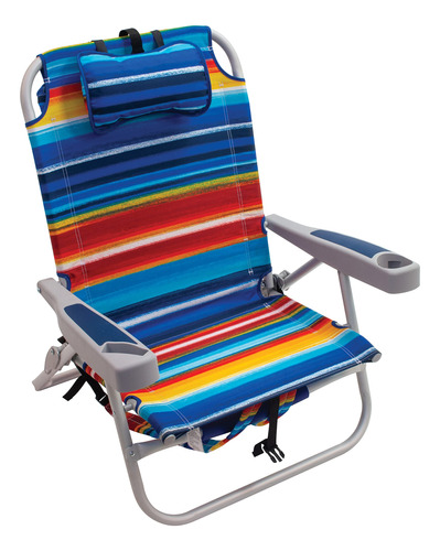 Rio Brands Silla De Playa Portatil De 4 Posiciones Con Bolsa