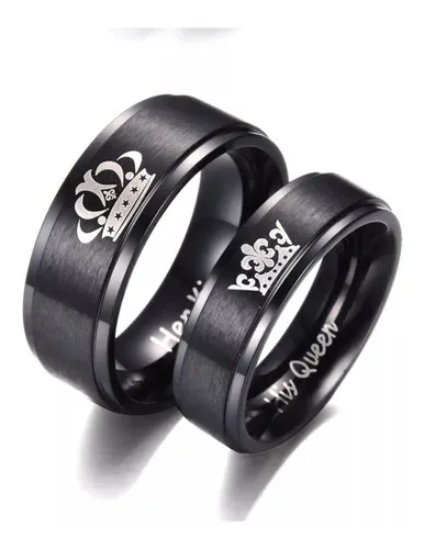 Anillos Para Parejas King Y Queen Rey Reina Primera Promesa
