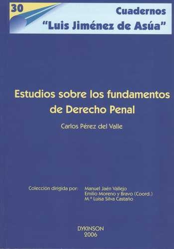 Libro Estudios Sobre Los Fundamentos De Derecho Penal