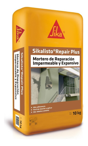 Sikalisto Repair Plus Mortero Reparación Impermeable 10kg