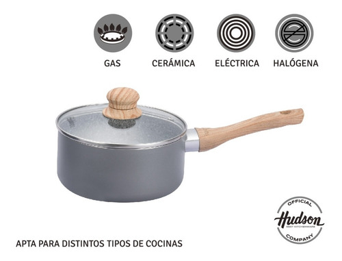 Imagen 5 de 10 de Set Bateria Linea Granito Hudson Con Antiadherente 6 Piezas