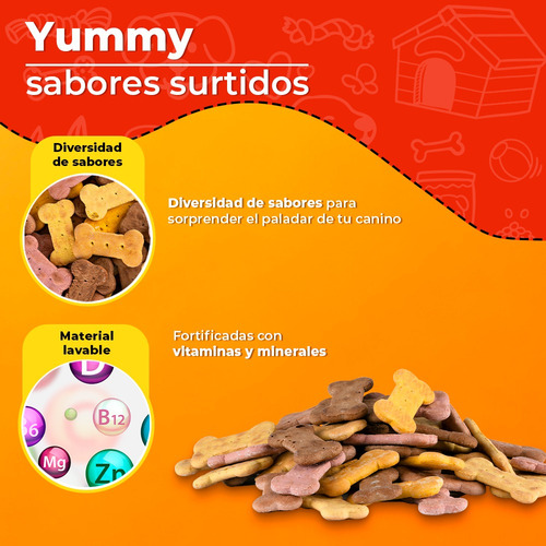 Fancy Pets Yummy Galletas Sabores Surtidos 400 Grs Fl3840