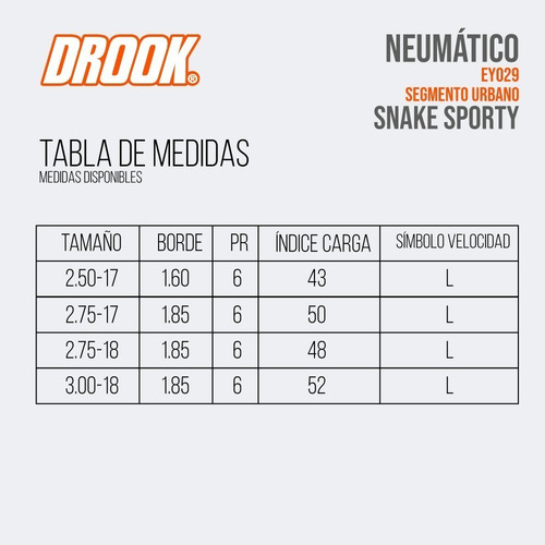 Cubierta Drook 2.75-17 6pr Tt Wave New Crypton