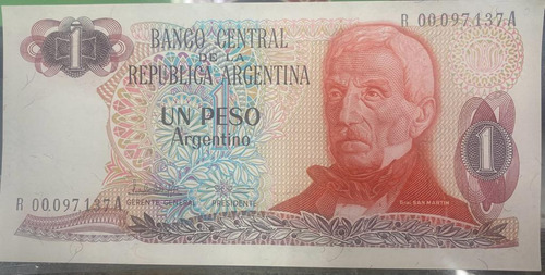 Billete 1 Peso Argentino Bottero 2606 Reposicion Oferta