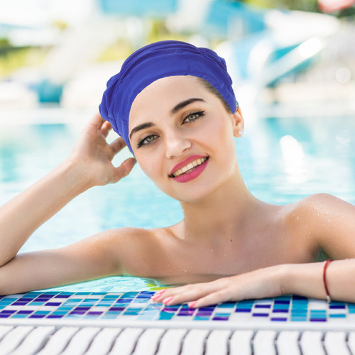 4 Gorros De Natación De Color Liso Para Adultos, Gorros De N