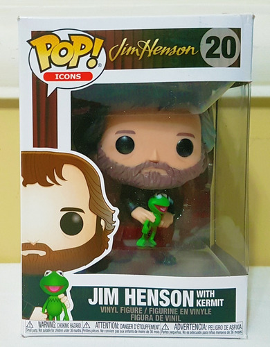 Funko Pop! Icons - Jim Henson Com Kermit (sapo Caco Muppets)