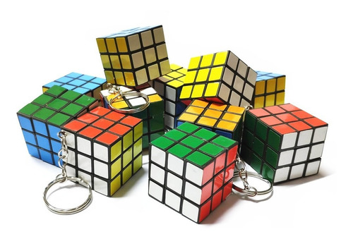 Set Llaveros Cubo Rubik X12 Unidades 3x3 Sorpresita Ltf Shop
