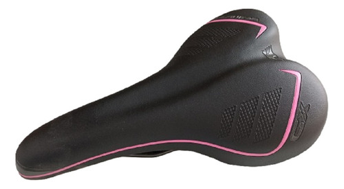 Asiento Venzo Gx Bici Mtb Negro 26.5 Cm 14.5 Cm