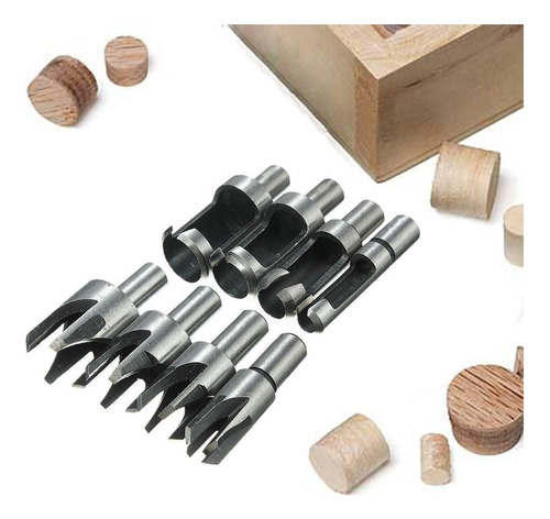 8 Piezas Hss Taper Claw Type Wood Plug Cutter B As 16 M