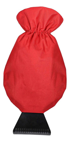 Prevenga Los Rasguños Auto Snow Ice Scraper Mitt Rojo
