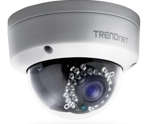 Câmera Ip Dome Trendnet Hd 1.3mp Ir Poe Tv-ip321pi Cor Cinza