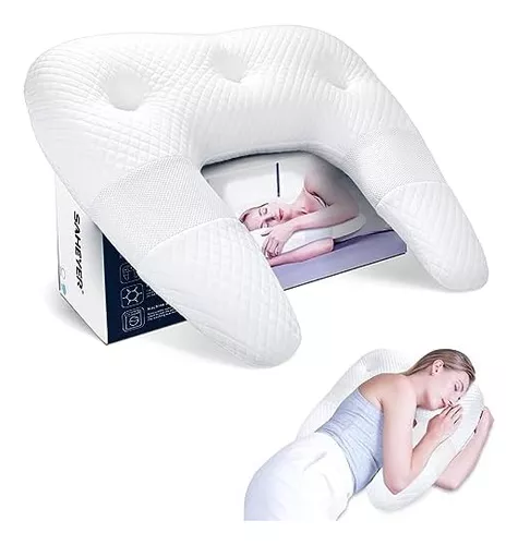 AM AEROMAX Almohada para dormir de lado para el dolor de cuello y