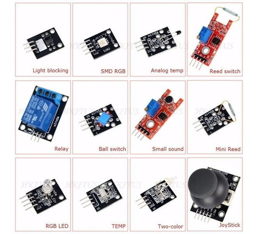 37 Sensores Kit Arduino Raspberry Keyes Aprendizaje Principi