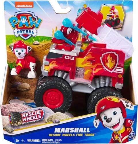 Paw Patrol Rescue Wheels Marshall Color Rojo