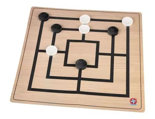 Jogo Tabuleiro Divertirema Clássico Dama Ludo Jogo Moinho