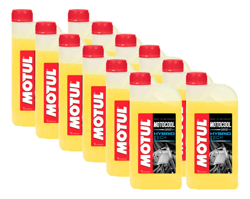 1 Caixa 12 Litros Liquido Arrefecimento Moto Motul Motocool