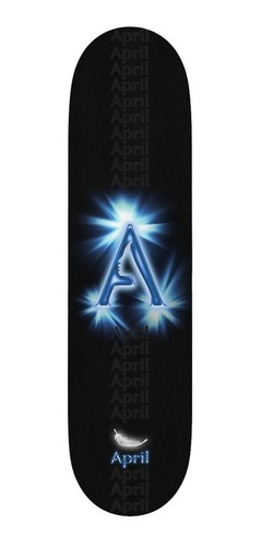 Tabla April A Logo Black Blue 8.25