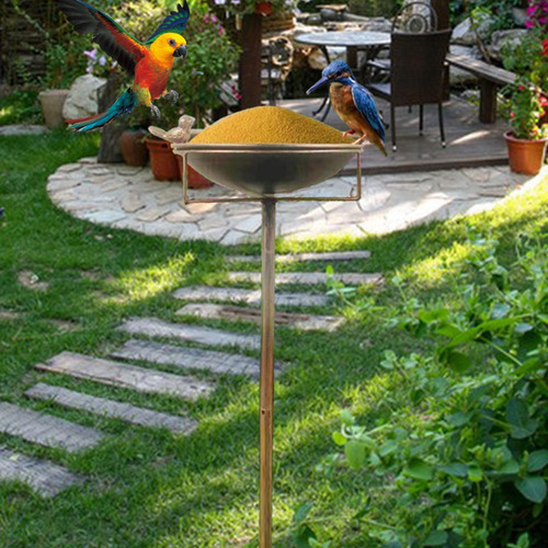 Bath De Aves Alimentador De Aves 4 Prong Garden Decoración