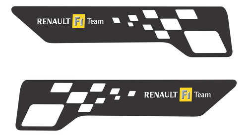 Adesivo Faixa Lateral Renault Logan F1 Team Par  Imp66