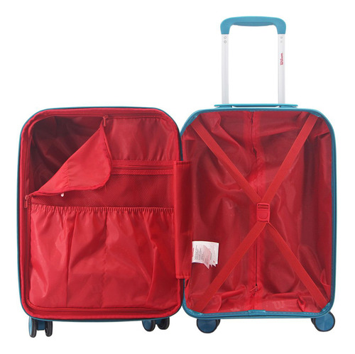 Valija Wilson 20'' Carry On Cabina Pp Rueda Extraible Azul Petróleo Lisa