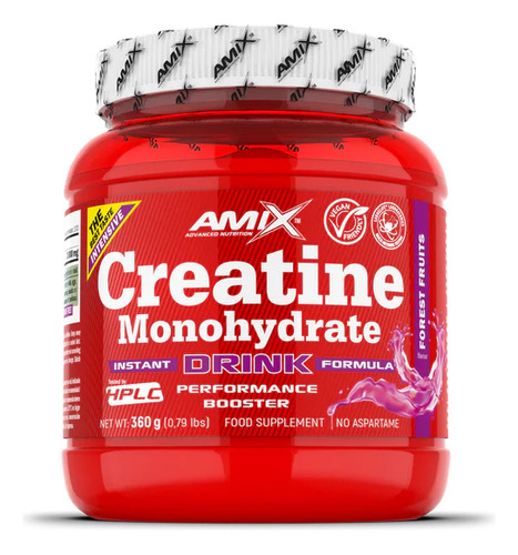 Creatine Monohydrate Con Sabor Drink 360gr Amix Sabor Forest Fruits
